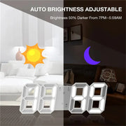 3D LED Wall Clock