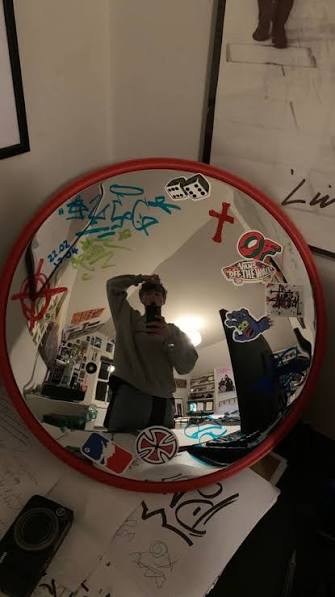 Retro Traffic Mirror
